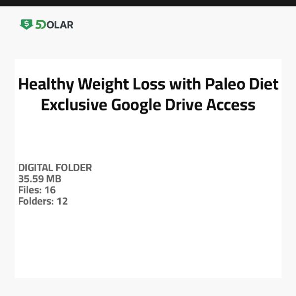 Gesunde Gewichtsreduktion mit der Paleo-Diät - Exklusiver Zugang zu Google Drive