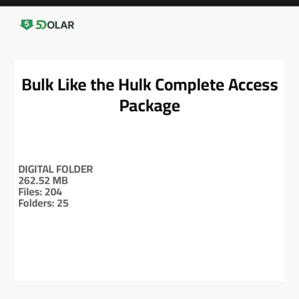 Bulk Like the Hulk - Komplettzugangspaket