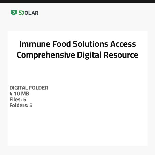 Zugang zu Immune Food Solutions - Umfassende digitale Ressource