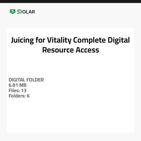Saftpressen für Vitalität - Vollständiger Zugriff auf digitale Ressourcen