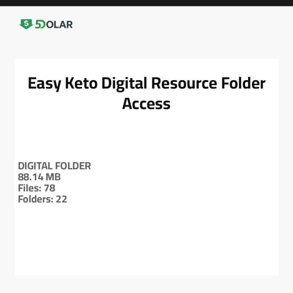 Einfacher Keto Digitaler Ressourcenordner Zugriff