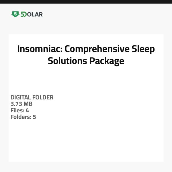 Insomniac: Umfassendes Schlaflösungen-Paket