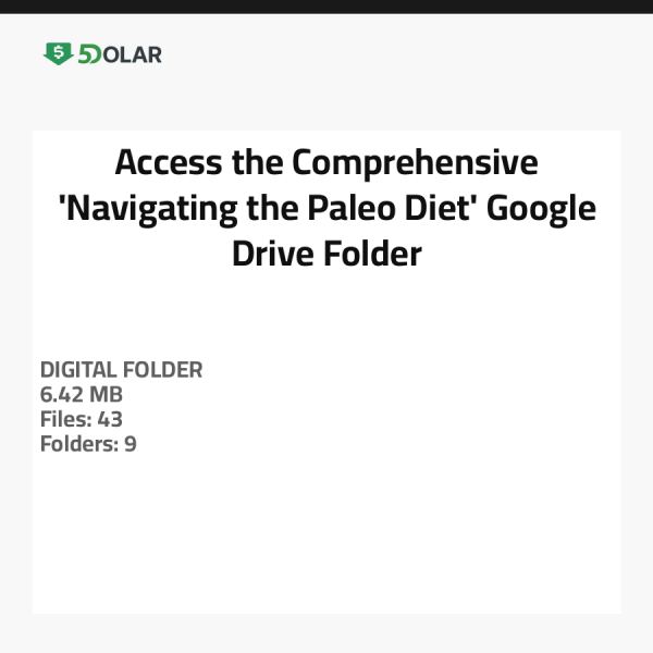 Zugriff auf den umfassenden Google Drive-Ordner 'Navigating the Paleo Diet'