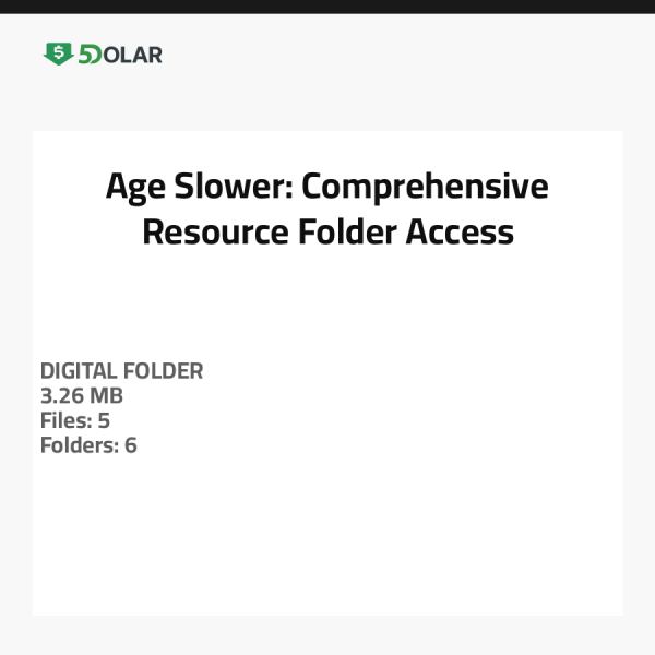 Langsame Alterung: Umfassender Zugang zum Ressourcenordner