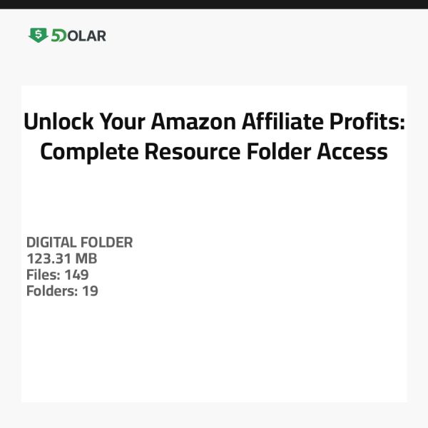 افتح أرباحك من برنامج أمازون التابع: الوصول الكامل إلى مجلد الموارد