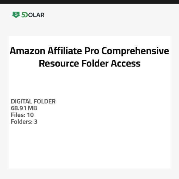 Amazon Affiliate Pro - Umfassender Zugang zum Ressourcenordner