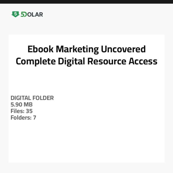 Ebook-Marketing Enthüllt - Vollständiger Zugang zu digitalen Ressourcen