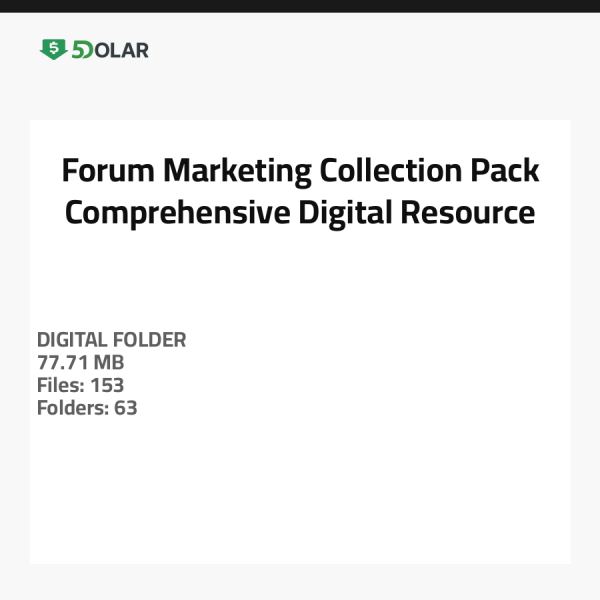 Forum Marketing Sammlungspaket - Umfassende digitale Ressource