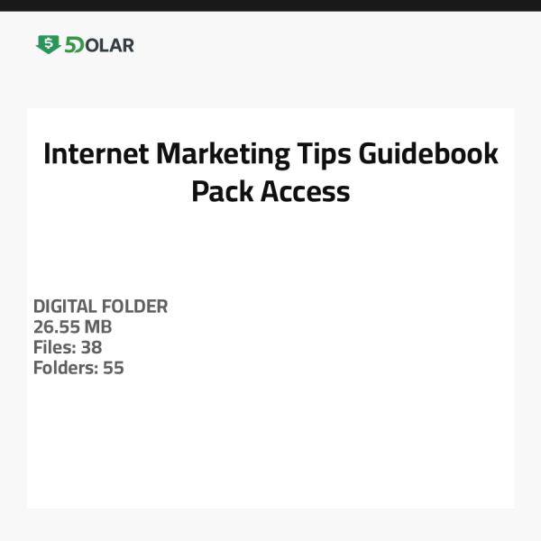 Zugang zum Internet-Marketing-Tipps-Guidebuch-Paket