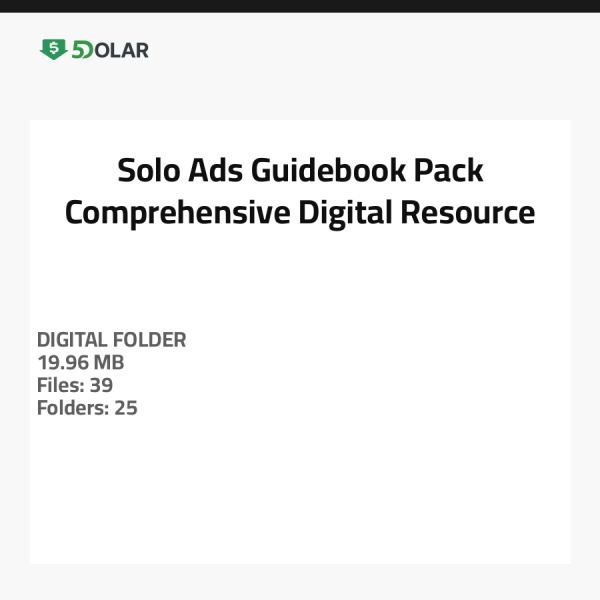 Solo Ads Handbuch Paket - Umfassende digitale Ressource