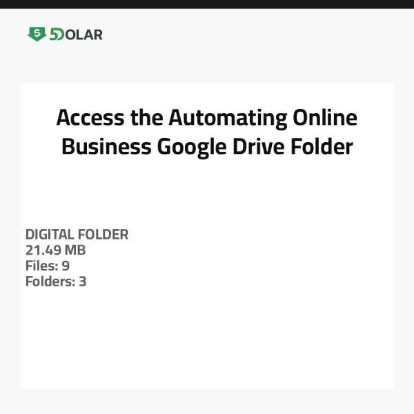 Zugriff auf den Automatisierung Online-Geschäft Google Drive-Ordner