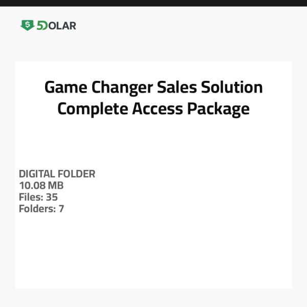 Game-Changer Verkaufs-Lösung - Komplettzugangspaket