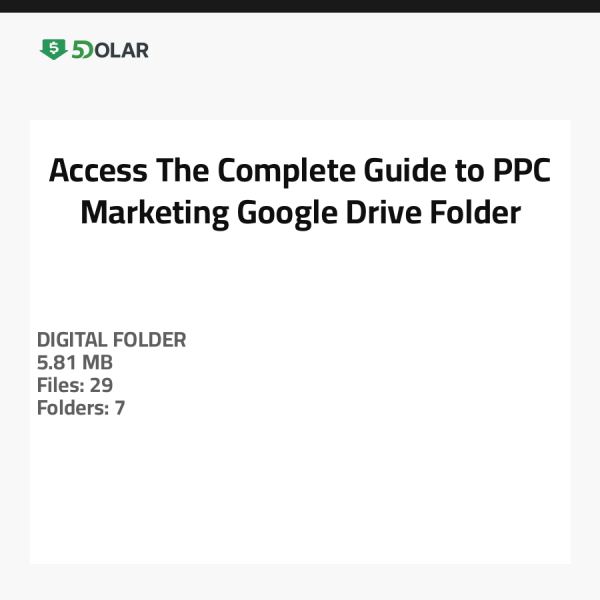 Zugriff auf den vollständigen Leitfaden für PPC-Marketing - Google Drive-Ordner