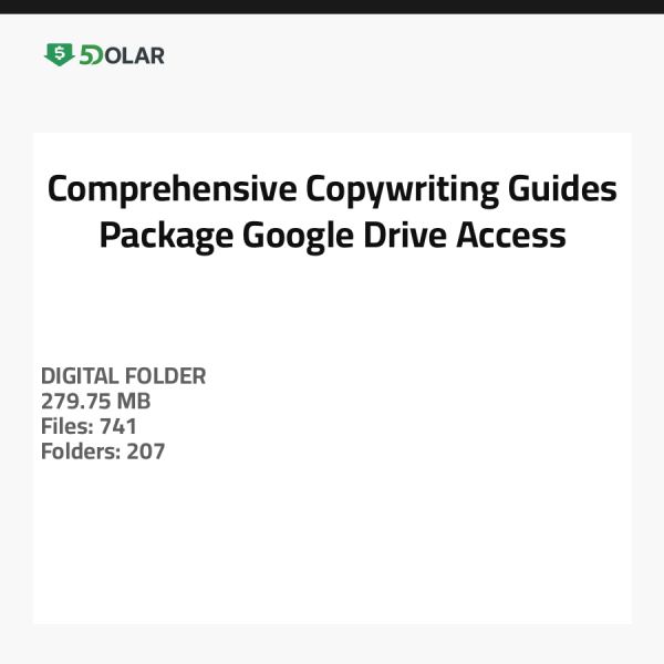Umfassendes Paket von Copywriting-Leitfäden - Google Drive-Zugang
