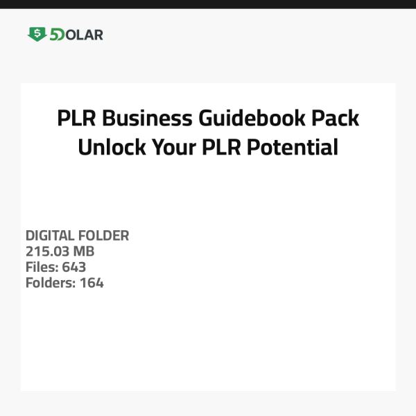 PLR Business Guidebook Pack - Entfalten Sie Ihr PLR-Potenzial