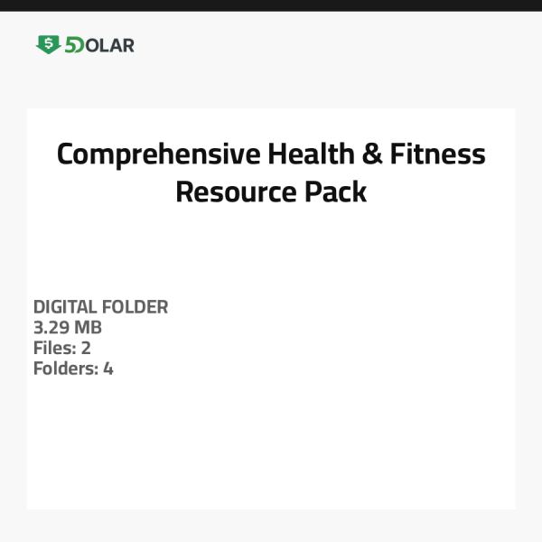 Umfassendes Gesundheits- und Fitness-Ressourcenpaket