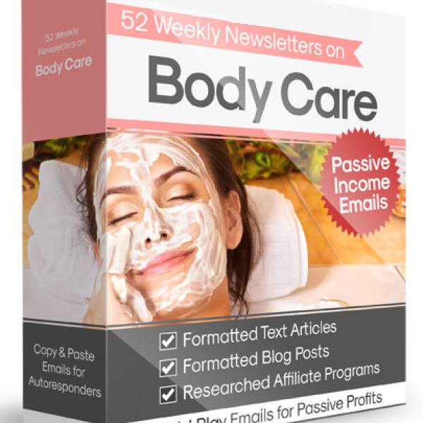 Zugriff auf 52 wöchentliche Newsletter zur Körperpflege