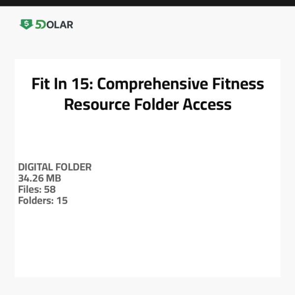 Fit-In-15: الوصول إلى مجلد موارد اللياقة الشامل