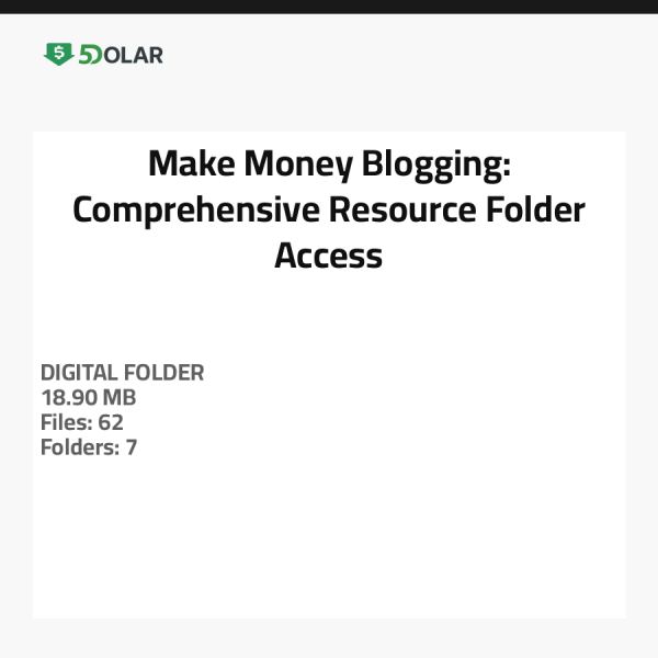 Make Money Blogging: Comprehensive Resource Folder Access