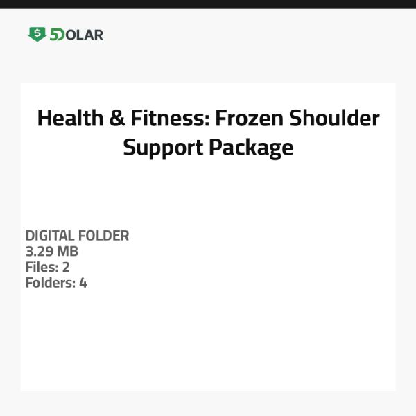 Health & Fitness: Frozen Shoulder Support Package