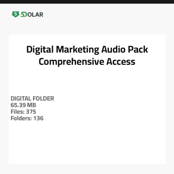 Digital Marketing Audio Pack - Comprehensive Access