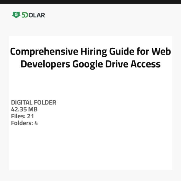Comprehensive Hiring Guide for Web Developers - Google Drive Access