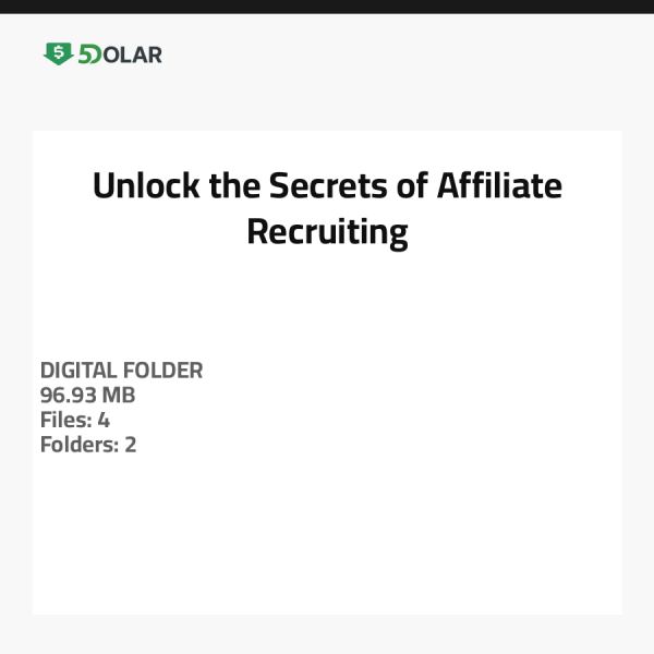 Unlock the Secrets of Affiliate Recruiting
