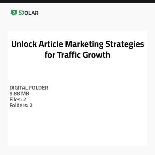 Unlock Article Marketing Strategies for Traffic Growth