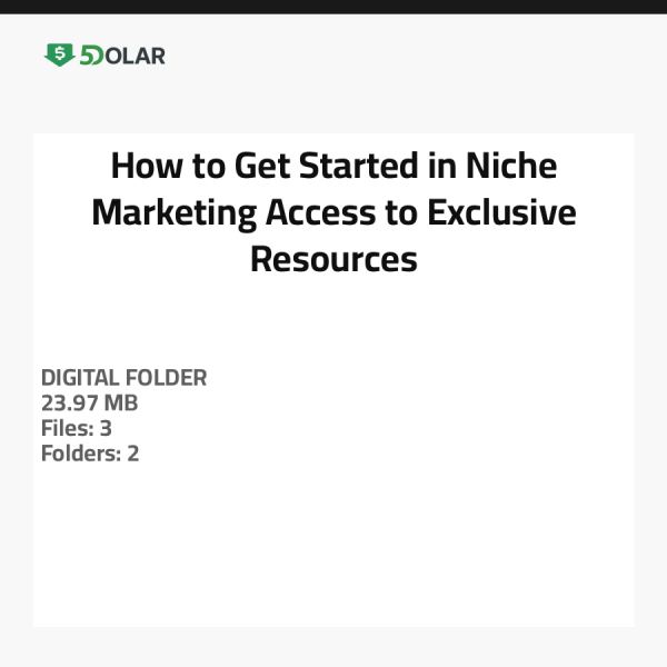 How to Get Started in Niche Marketing - Access to Exclusive Resources