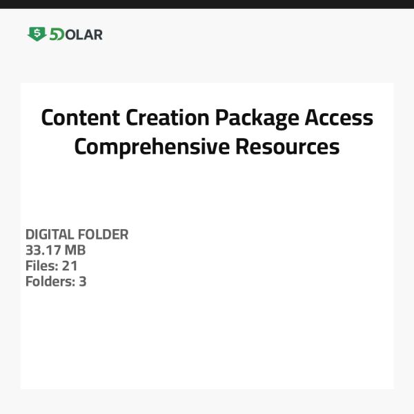 Content Creation Package - Access Comprehensive Resources