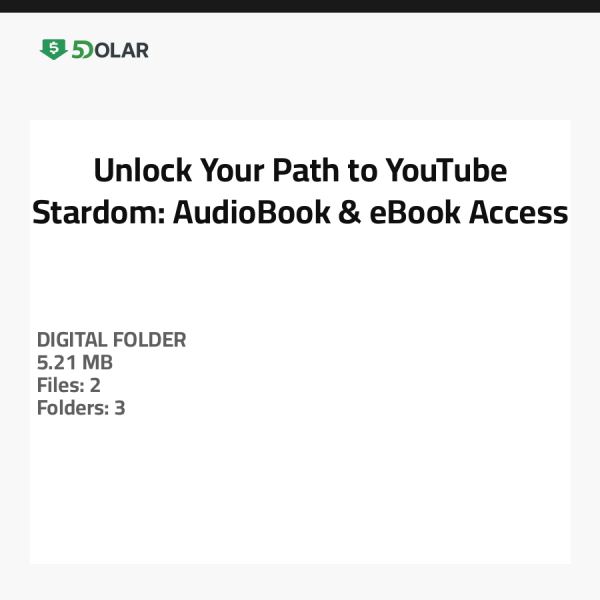Unlock Your Path to YouTube Stardom: AudioBook & eBook Access