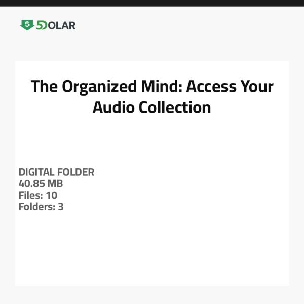 The Organized Mind: Access Your Audio Collection