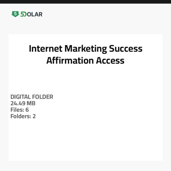 Internet Marketing Success Affirmation Access