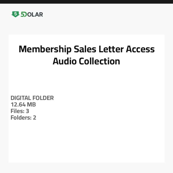 Membership Sales Letter Access - Audio Collection