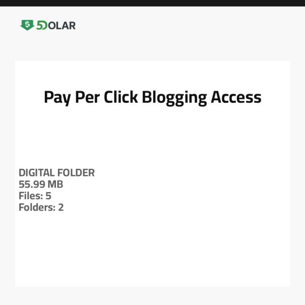 Pay-Per-Click Blogging Access