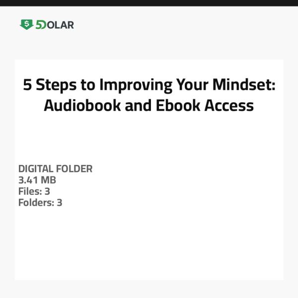 5 Steps to Improving Your Mindset: Audiobook and Ebook Access