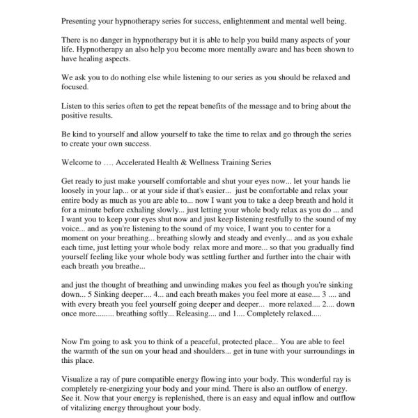 Accelerated Health & Wellness Training Series Access