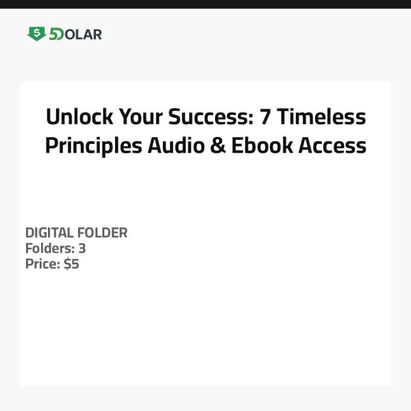 Unlock Your Success: 7 Timeless Principles - Audio & Ebook Access