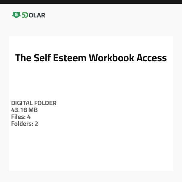 The Self-Esteem Workbook Access