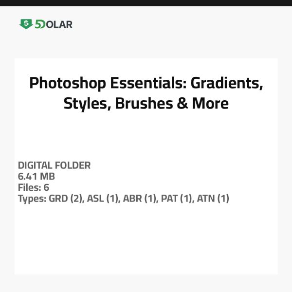 Photoshop Essentials: Gradients, Styles, Brushes & More