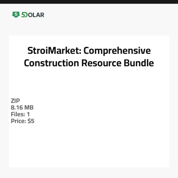 StroiMarket: Comprehensive Construction Resource Bundle