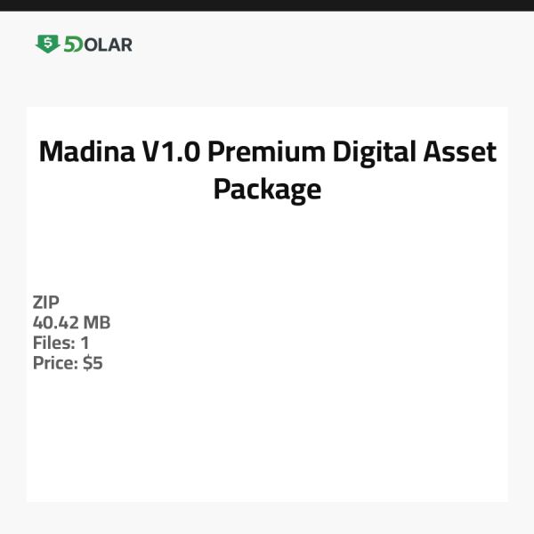 Madina V1.0 - Premium Digital Asset Package