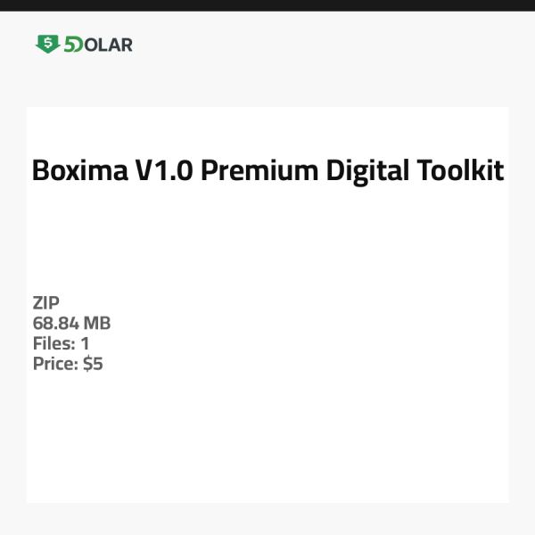 Boxima V1.0 - Premium Digital Toolkit