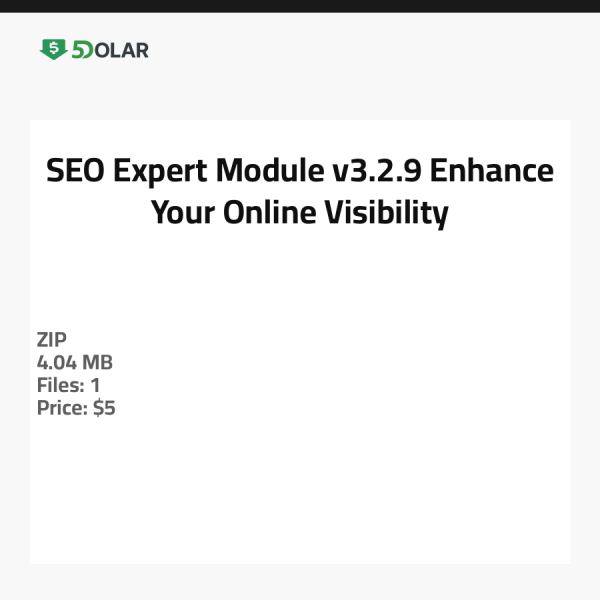 SEO Expert Module v3.2.9 - Enhance Your Online Visibility