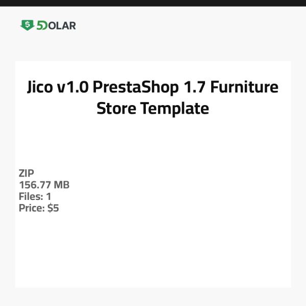 Jico v1.0 - PrestaShop 1.7 Furniture Store Template