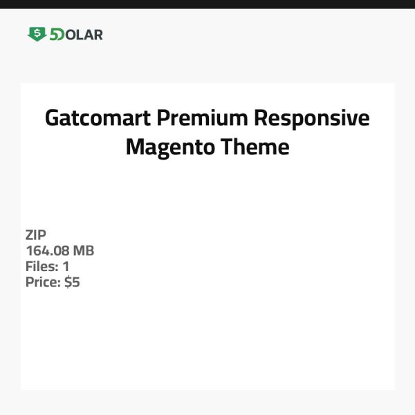 Gatcomart - Premium Responsive Magento Theme