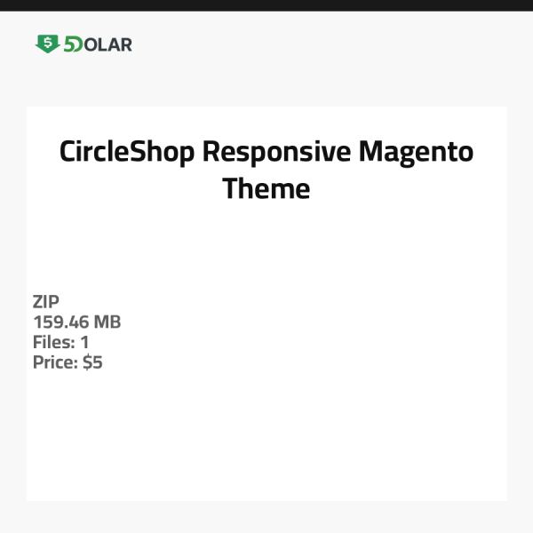 CircleShop - Responsive Magento Theme