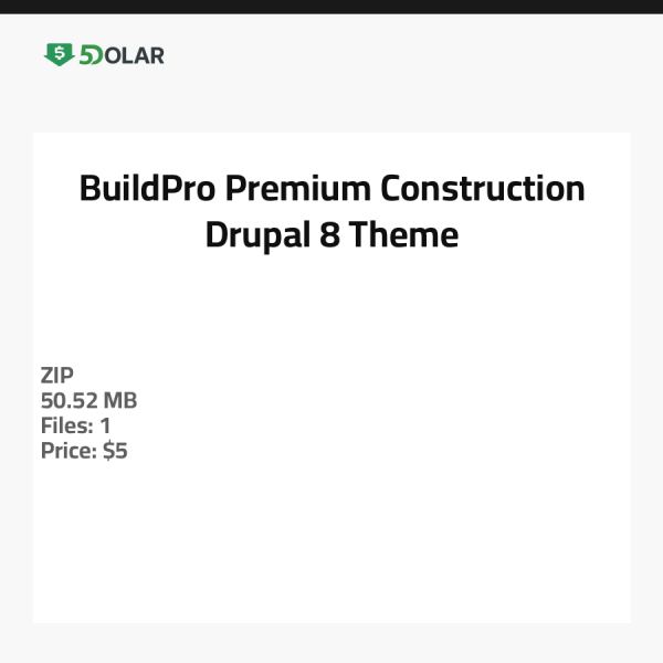 BuildPro - Premium Construction Drupal 8 Theme