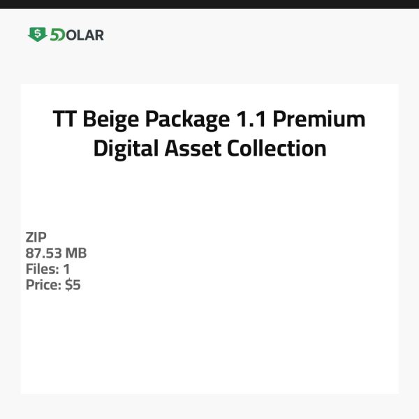 TT Beige Package 1.1 - Premium Digital Asset Collection