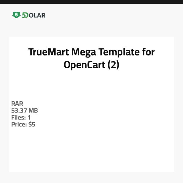 TrueMart - Mega Template for OpenCart (2)